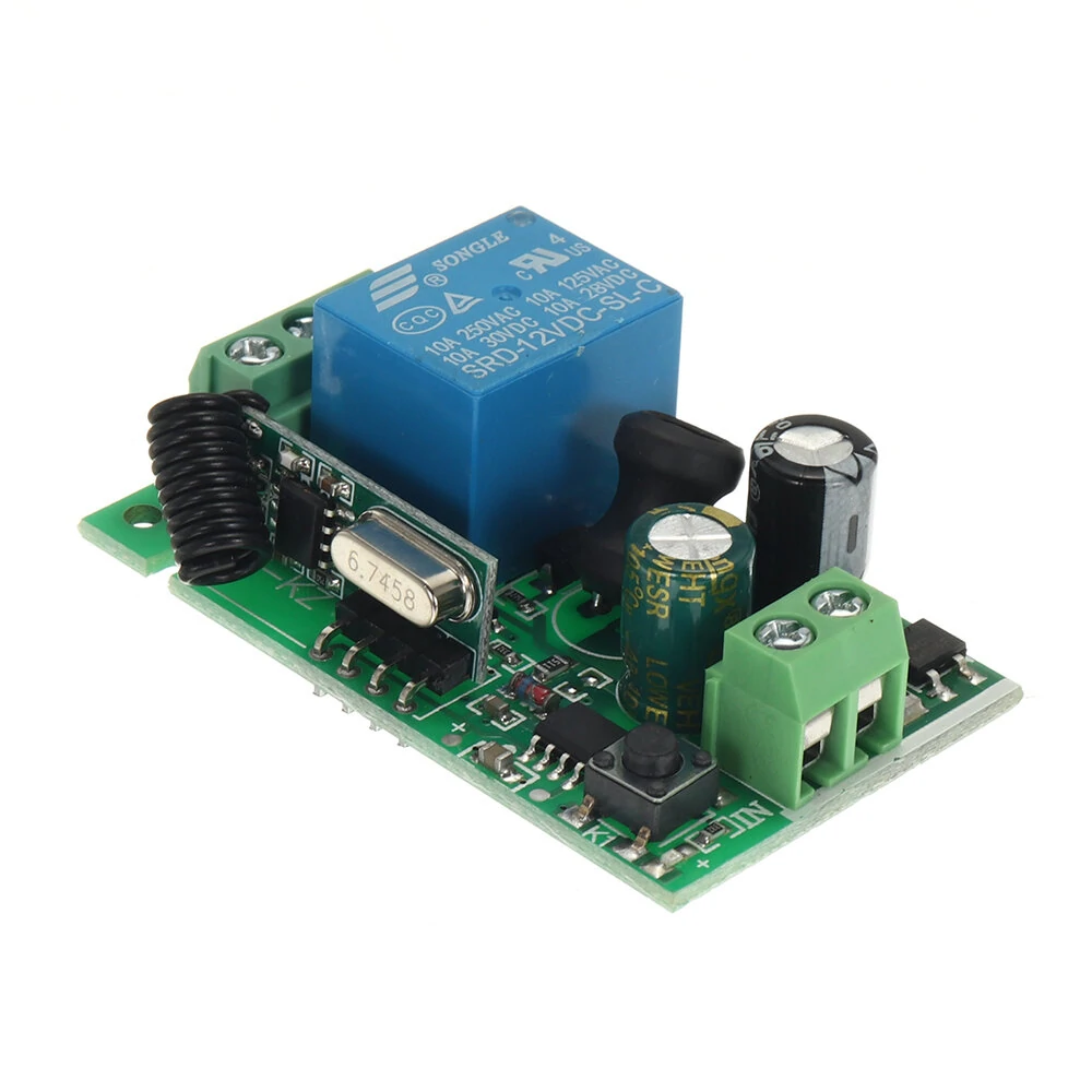 315MHz / 433MHz 220V 10A 1CH Channel Wireless Relay Remote Control Switch Receiver — Pricio