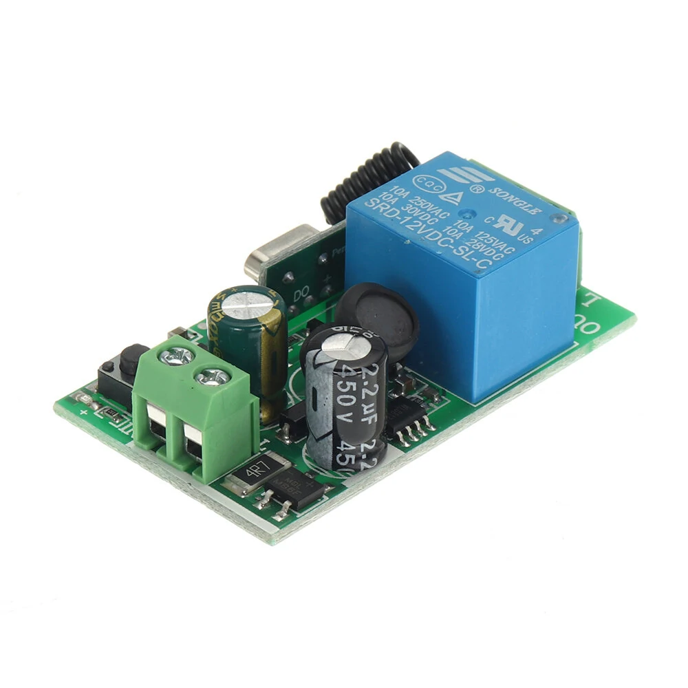 315MHz / 433MHz 220V 10A 1CH Channel Wireless Relay Remote Control Switch Receiver — view 9