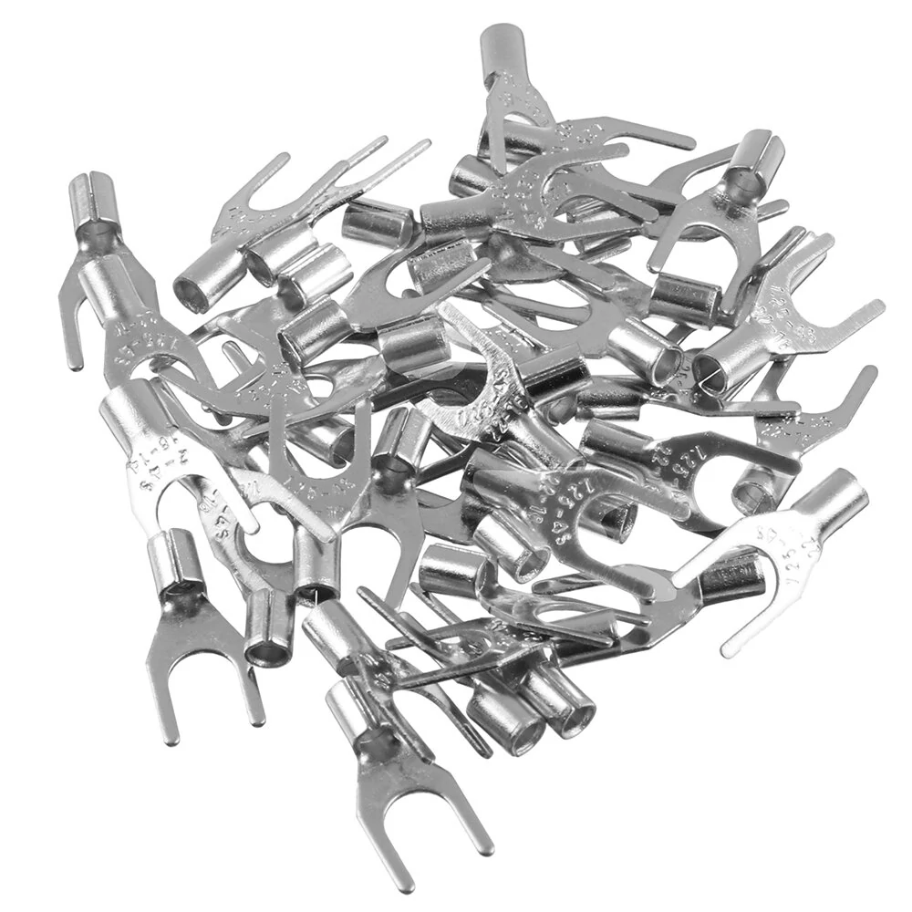 320Pcs Connector Cold Pressed OT/UT Crimp Terminals Copper Nose Wiring Fork Set with Box — view 6