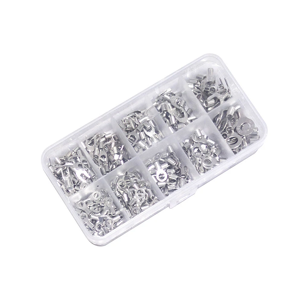 320PCS Crimp Terminal and Pliers Set 10 in 1 U Shaped O Shaped Cold Pressed Terminal Set Wire Connector Splicing Terminal Kit — view 2