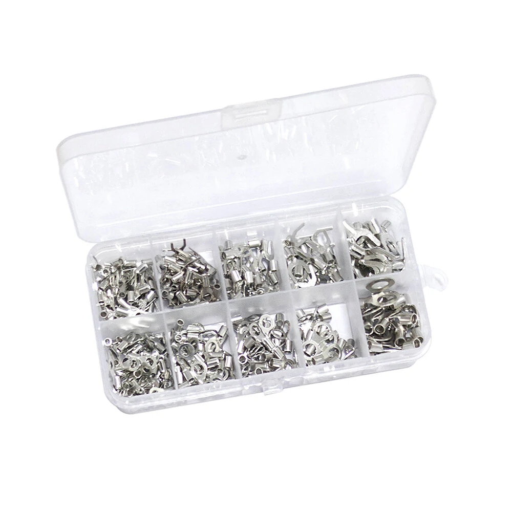 320PCS Crimp Terminal and Pliers Set 10 in 1 U Shaped O Shaped Cold Pressed Terminal Set Wire Connector Splicing Terminal Kit — view 3