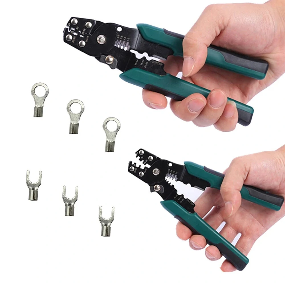 320PCS Crimp Terminal and Pliers Set 10 in 1 U Shaped O Shaped Cold Pressed Terminal Set Wire Connector Splicing Terminal Kit — view 6