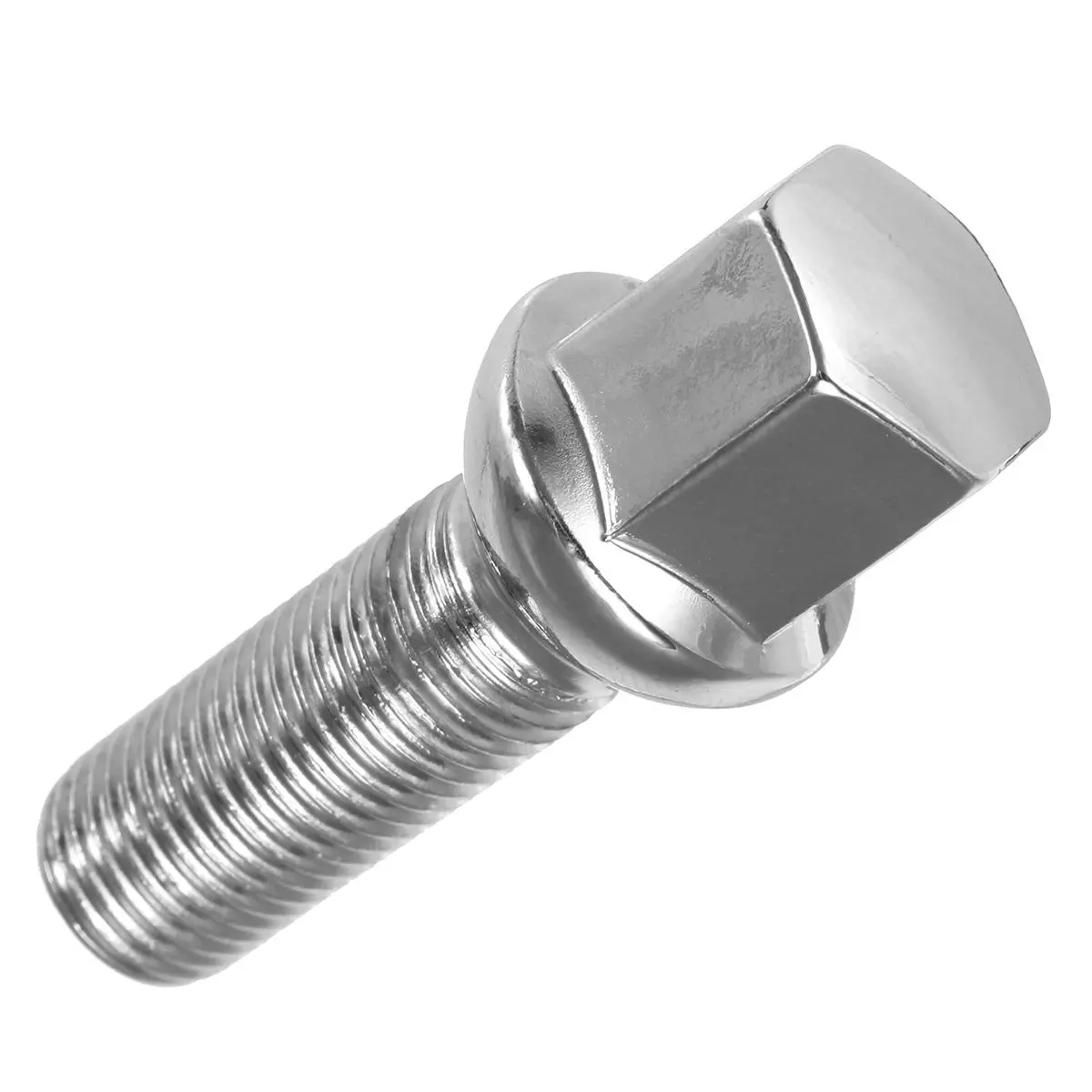 35mm Thread Silver Car Tire Screw Radius Wheel Lug Nut Bolts For Audi — view 2