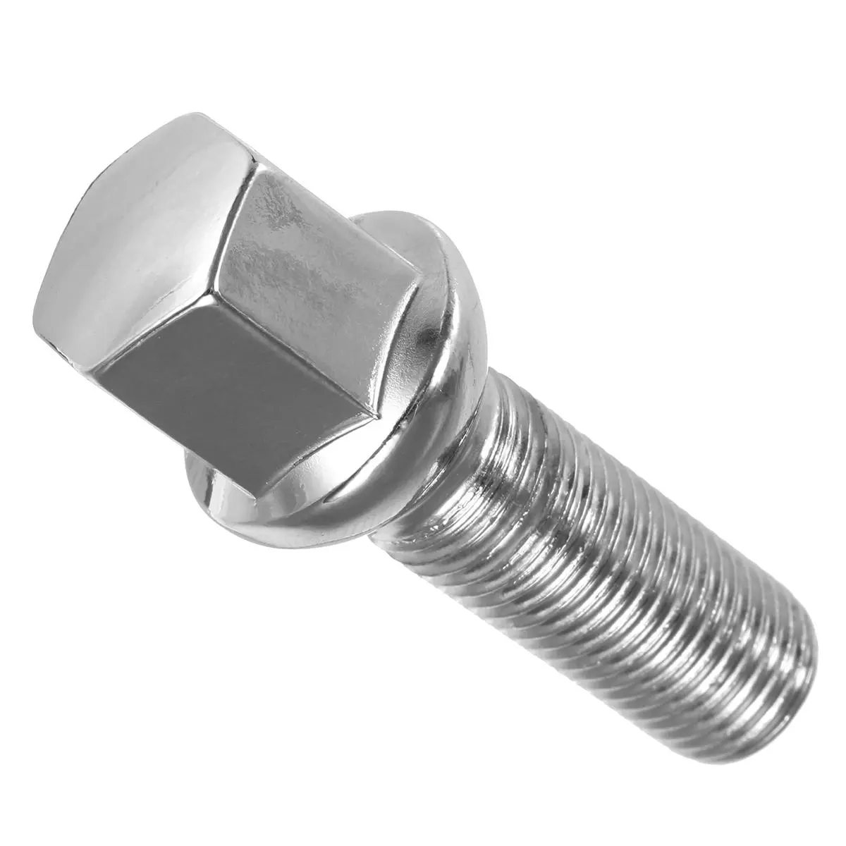 35mm Thread Silver Car Tire Screw Radius Wheel Lug Nut Bolts For Audi — view 3