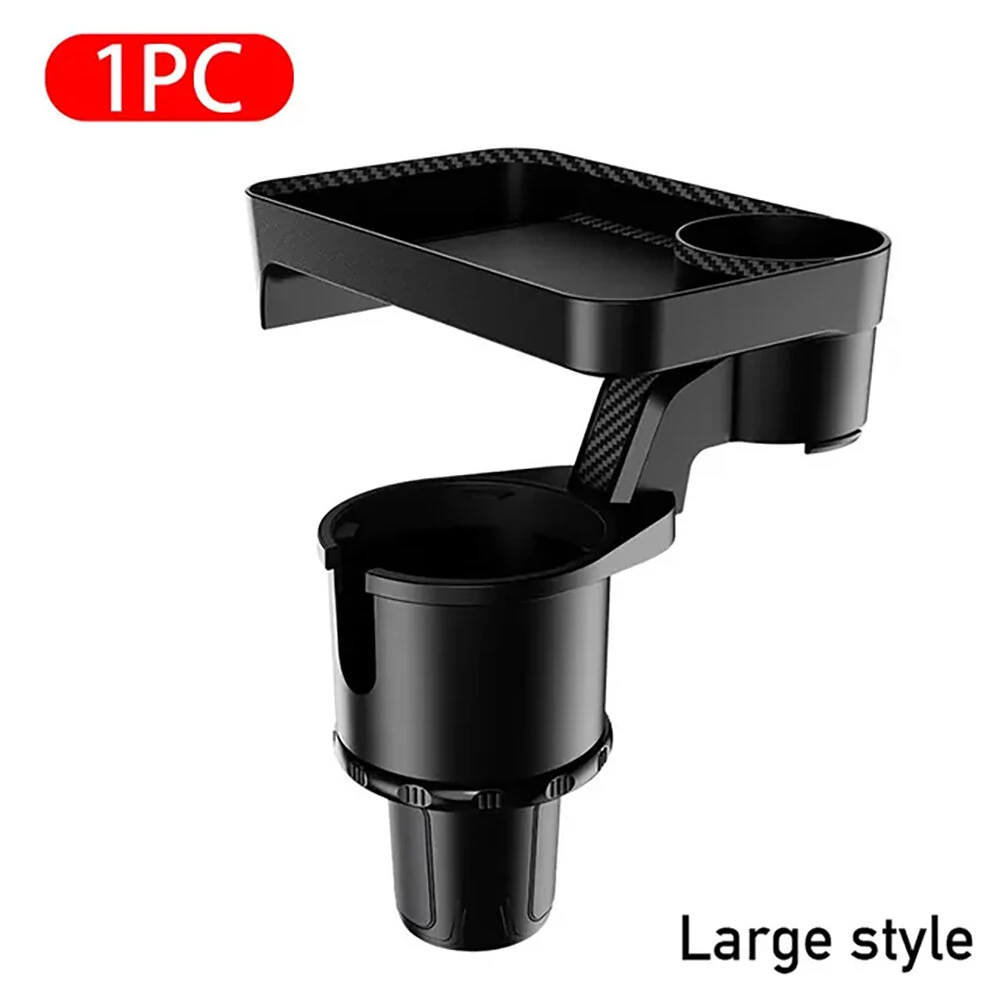 360° Adjustable Car Cup Holder Extender Multi-Function Drink Holder with Food Table Snack Base Tray Coffee  Burger Storage Box Small Table — view 7