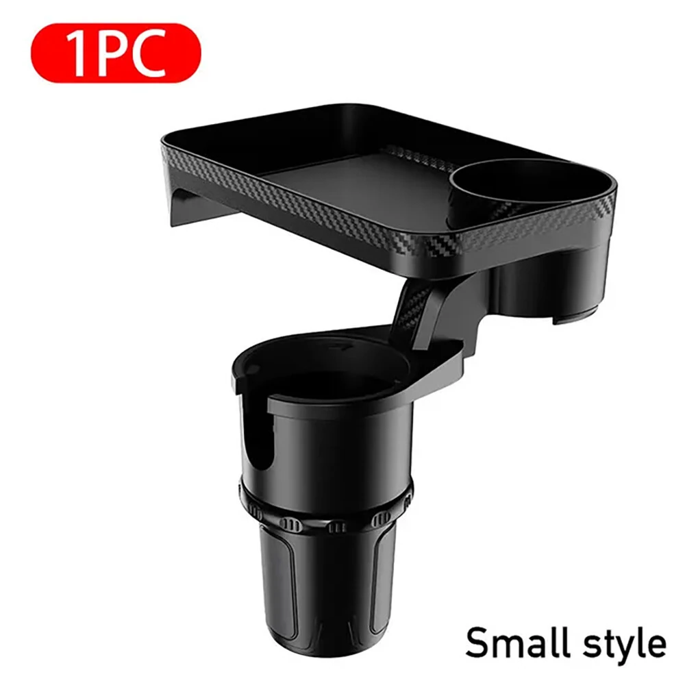 360° Adjustable Car Cup Holder Extender Multi-Function Drink Holder with Food Table Snack Base Tray Coffee  Burger Storage Box Small Table — view 8