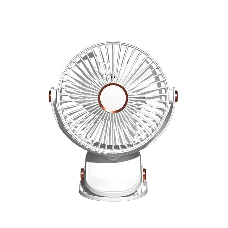360 Adjustable Mini Silent Clip Fan 4000mAh 5 Speed USB Rechargeable Desktop Mini Fan Small Portable Silent Fan — view 2