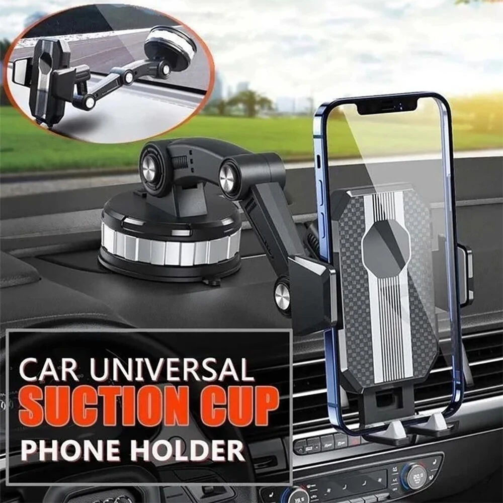 360° Rotating Mobile Phone Holder For Car Shockproof Multi-Function Car Navigation Holder Instrument Panel Suction Cup Windshield Center Console For Car — view 3