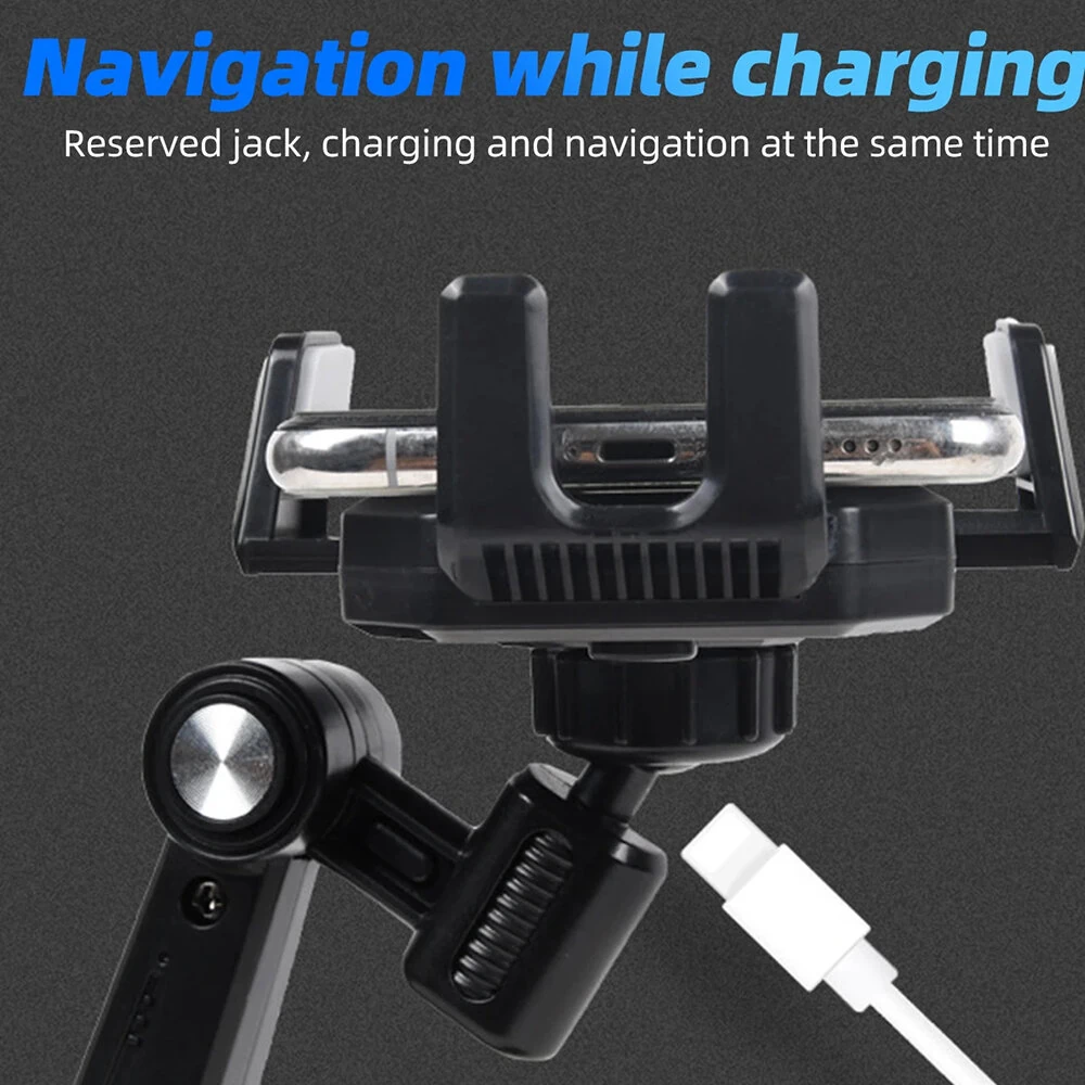 360° Rotating Mobile Phone Holder For Car Shockproof Multi-Function Car Navigation Holder Instrument Panel Suction Cup Windshield Center Console For Car — view 8