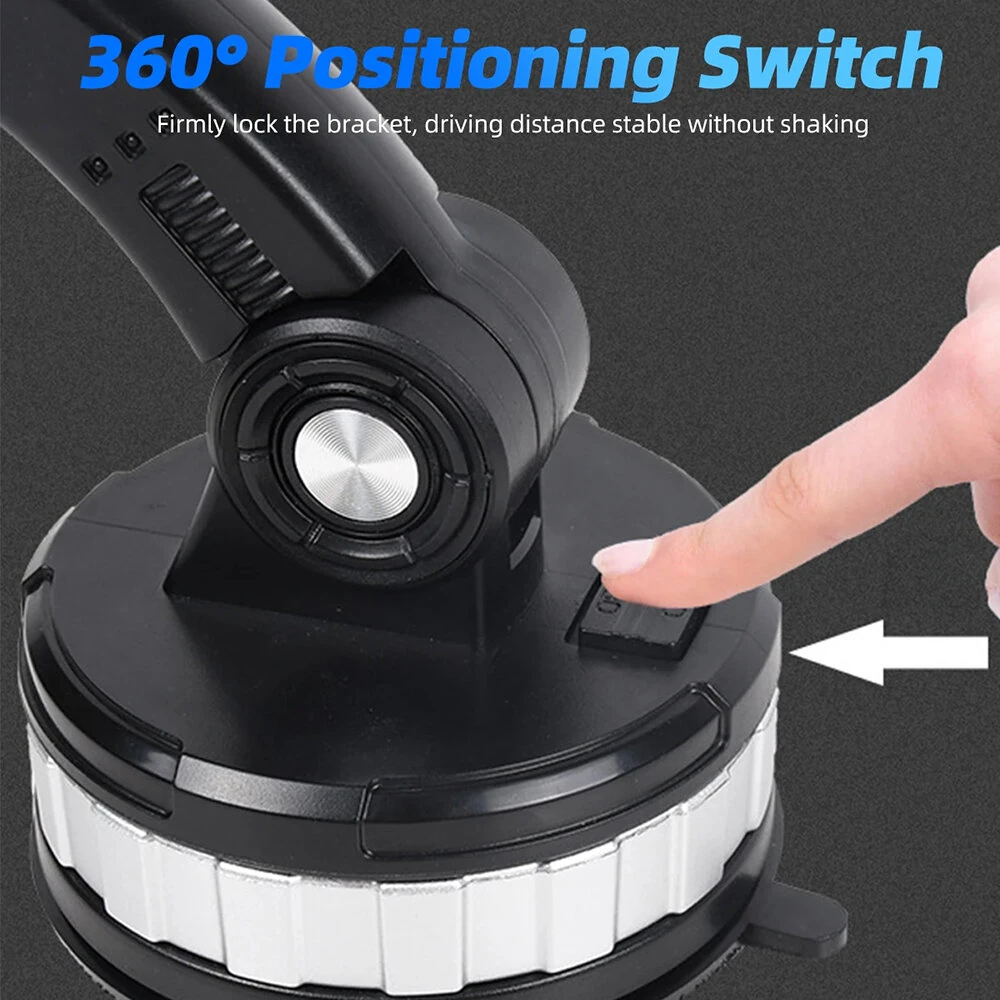 360° Rotating Mobile Phone Holder For Car Shockproof Multi-Function Car Navigation Holder Instrument Panel Suction Cup Windshield Center Console For Car — view 9