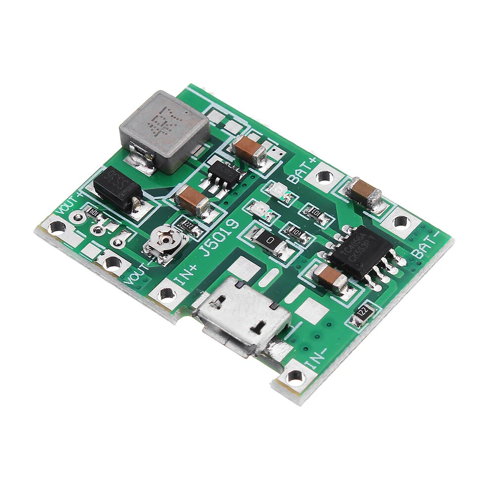 3.7V 9V 5V 2A Adjustable Step Up 18650 Lithium Battery Charging Discharge Integr — Geekcreit