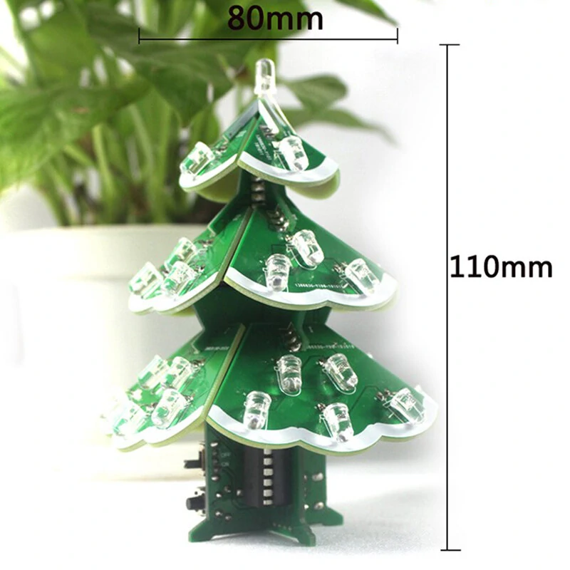 3D Colorful Three-dimensional Christmas Tree Parts Music/bluetooth DIY Electronic Kit — view 2