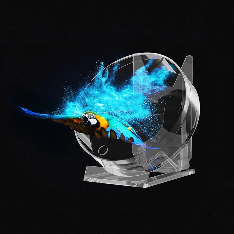 3D Fan Hologram Projector Remote Display Support Images and Video for Placing on Desks, Restaurants, Homes, Etc. to Increase the Fun