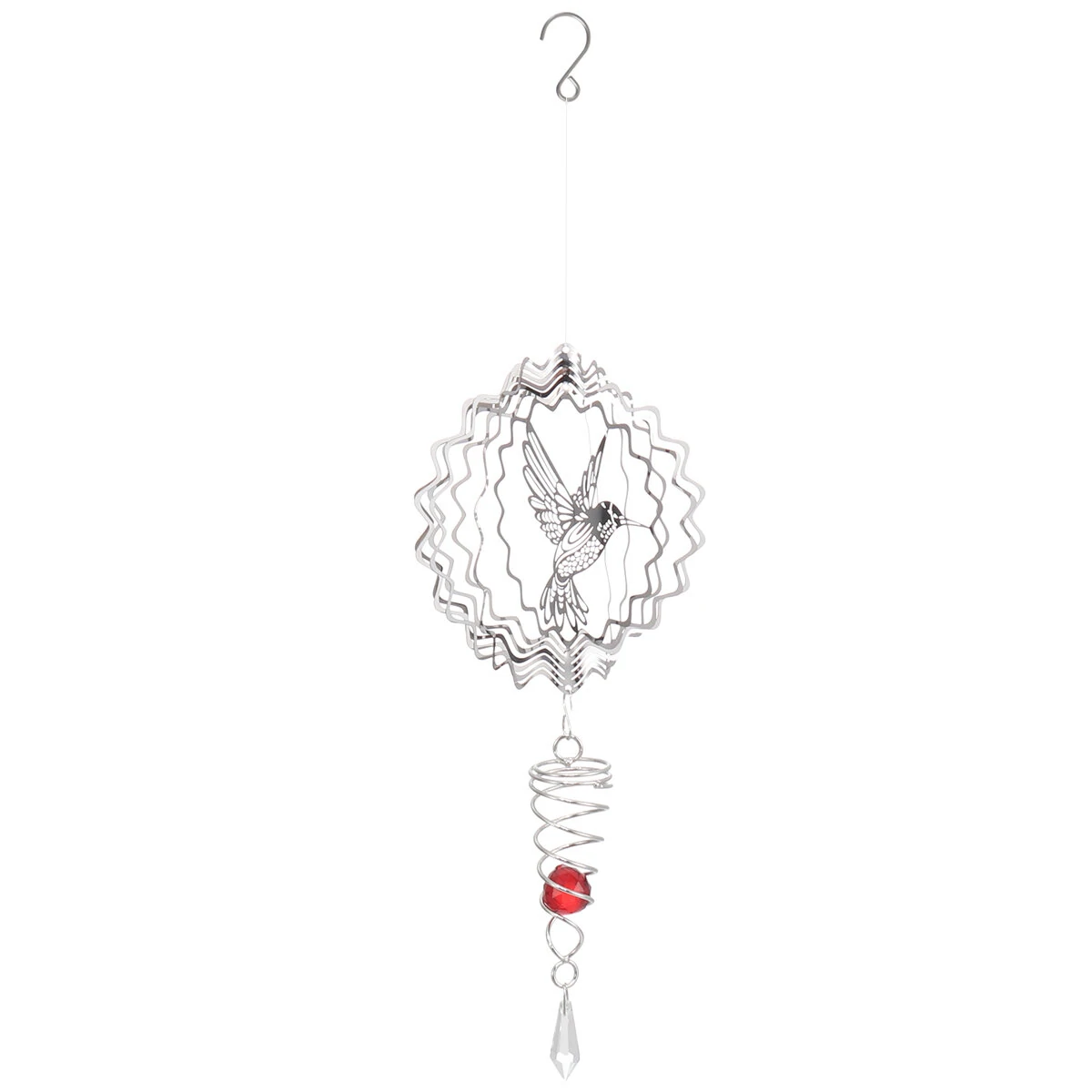 3D Metal Wind Spinner Stainless Steel Rotating Metal Chimes Animal Pattern Stereo Wind Chime Rotary Pendant For Home Decoration — view 7
