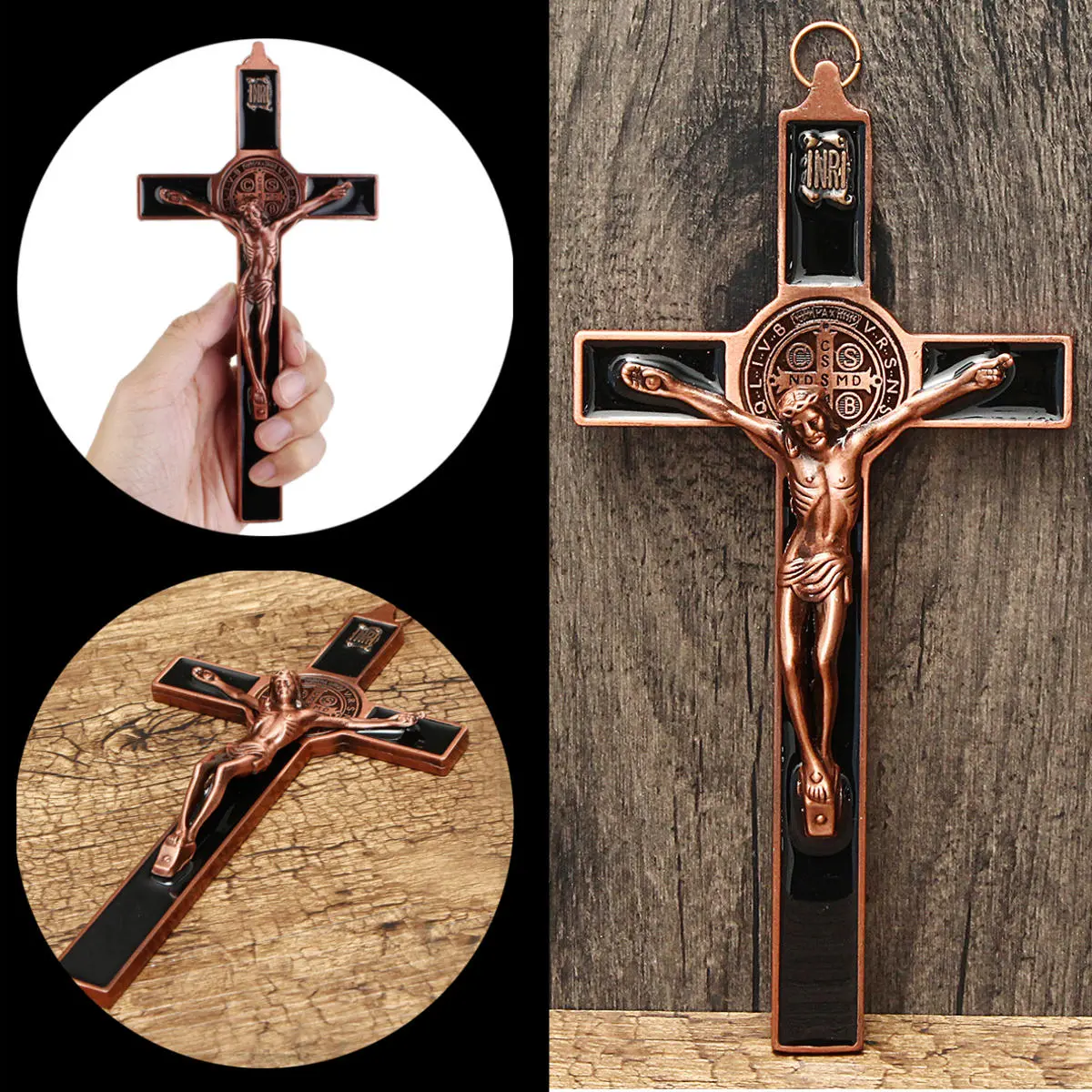 3D Modeling Carving Cross Wall Decorations metal Alloy JESUS Catholic Statue Prayer — Pricio