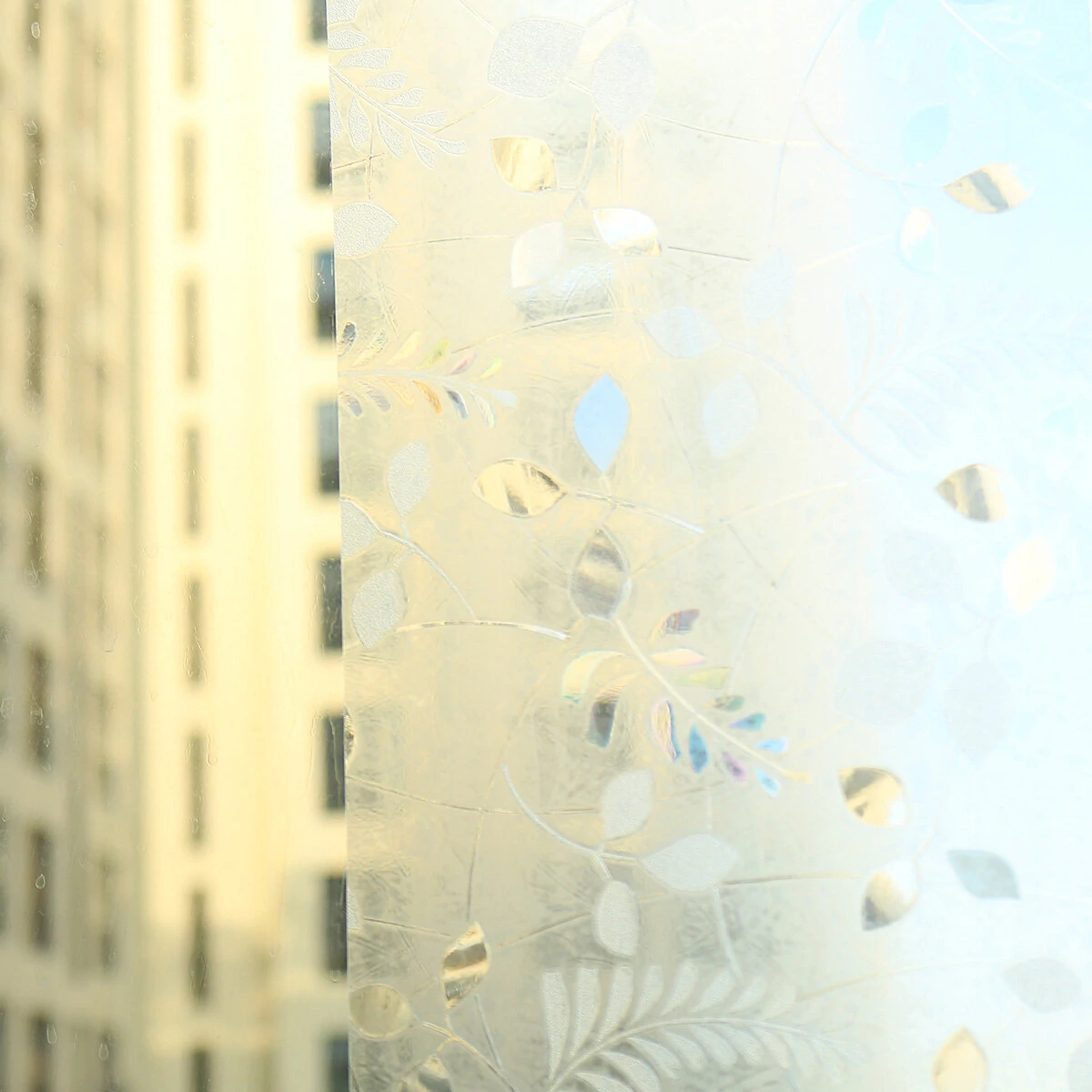 3D Privacy Window Film Decorative Non-Adhesive Frosted Pattern Glass Sticker DIY — view 4