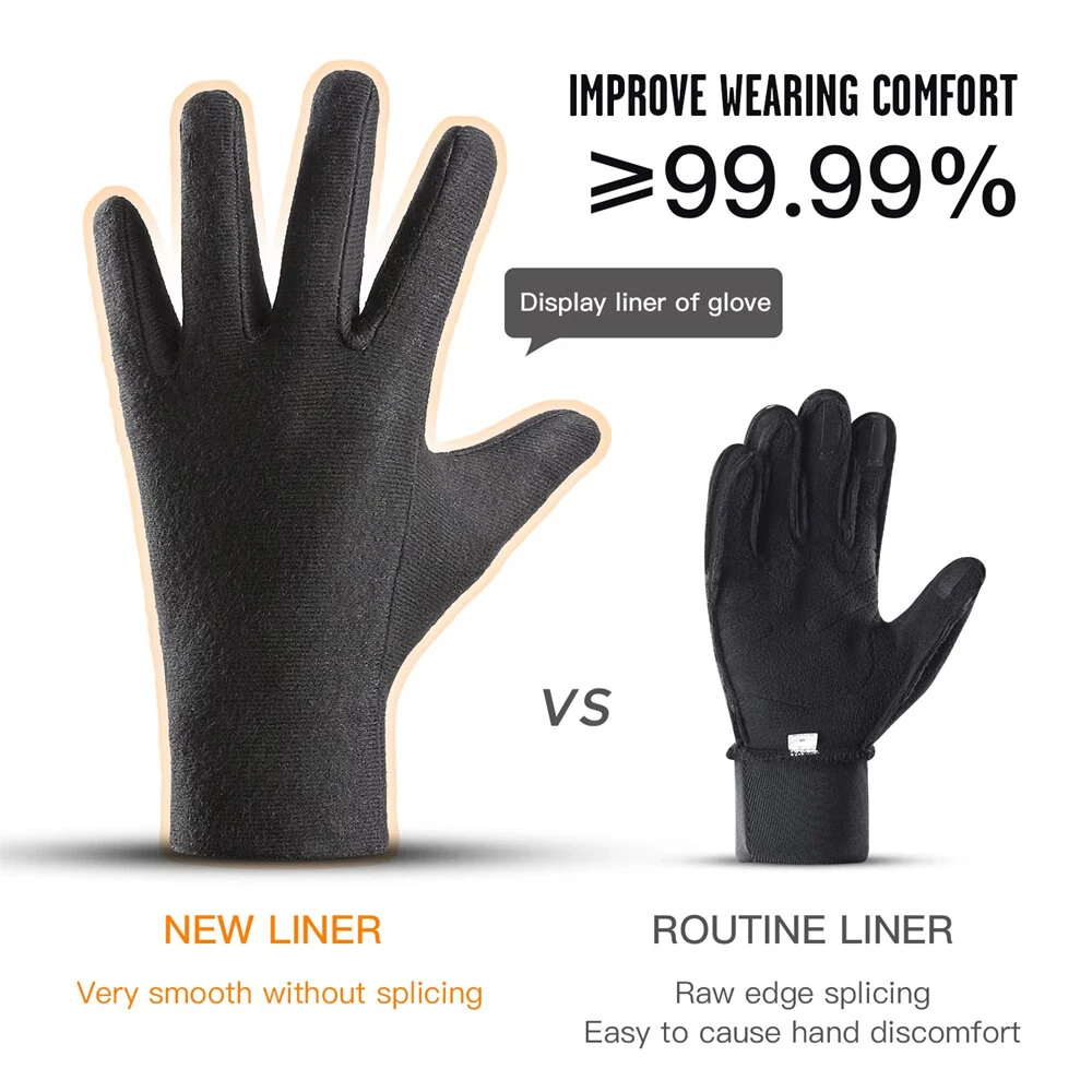 3M Waterproof Outdoor Warm Gloves for Outdoors Sports Ski Motorcycle Cycling — view 3