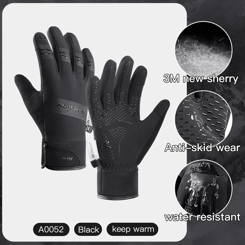 3M Waterproof Outdoor Warm Gloves for Outdoors Sports Ski Motorcycle Cycling — view 6
