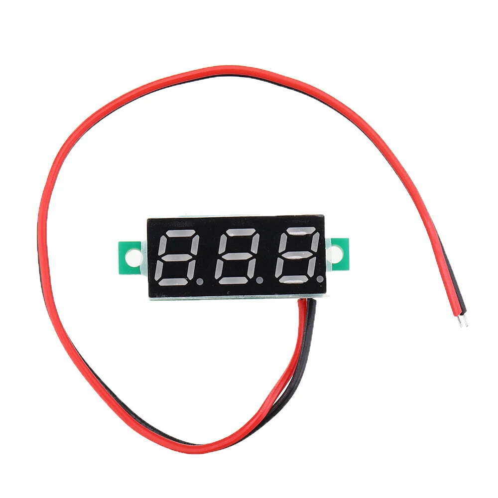 3pcs 0.28 Inch Two-wire 2.5-30V Digital Red Display DC Voltmeter Adjustable Voltage Meter — view 5