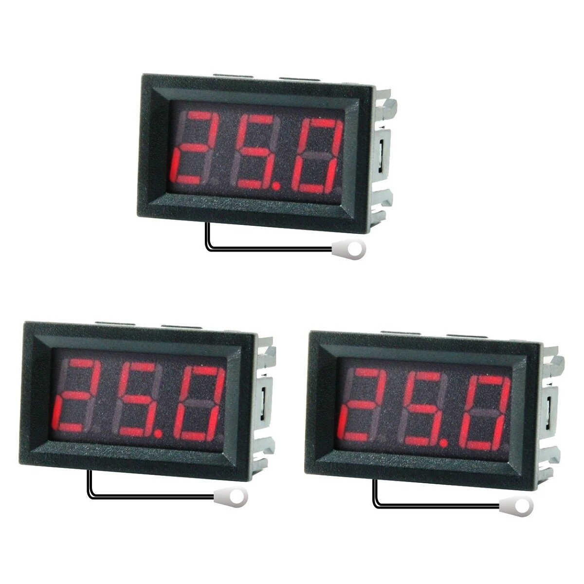 3Pcs 0.56 Inch Mini Digital LCD Indoor Convenient Temperature Sensor Meter Monit — view 11