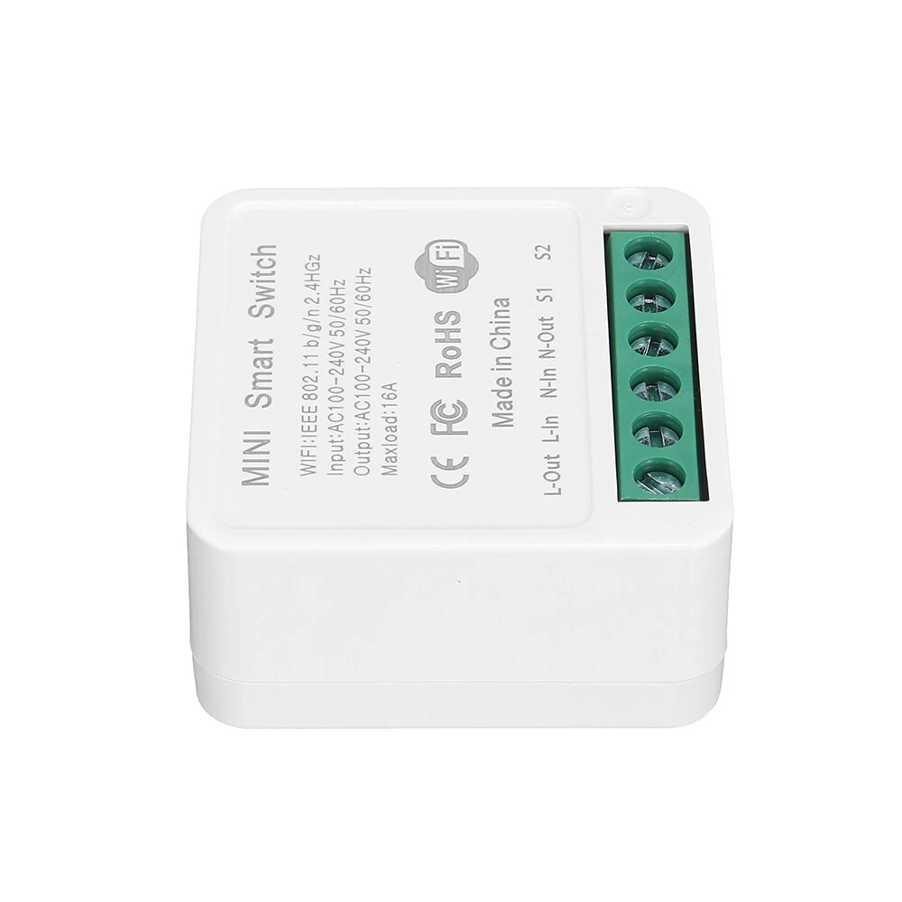 3Pcs 16A Mini Smart Wifi DIY Switch Support 2 Way Control Smart Home Automation Module Work with Alexa Google Home Smart Life App — view 2