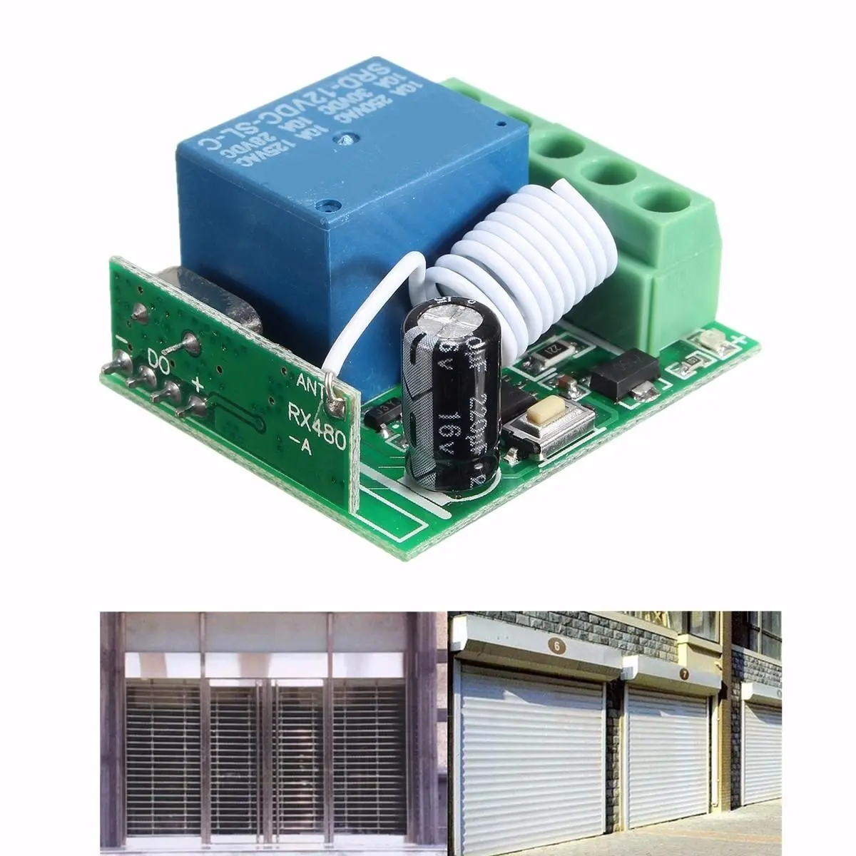 3pcs DC12V 10A 1CH 433MHz Wireless Relay RF Remote Control Switch Receiver — view 2