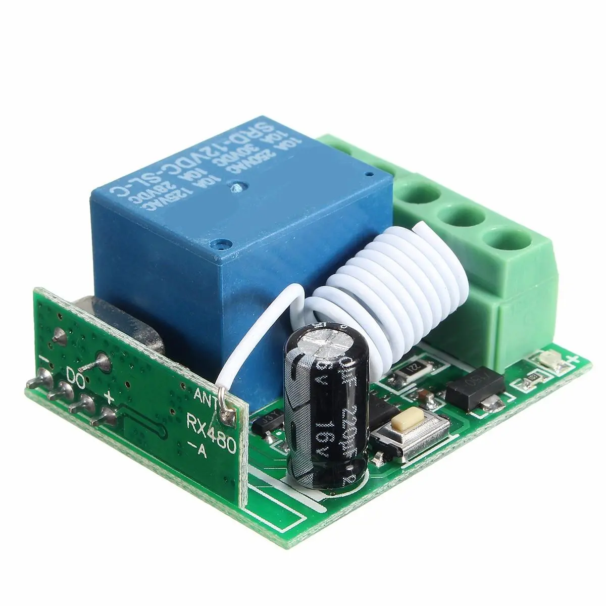 3pcs DC12V 10A 1CH 433MHz Wireless Relay RF Remote Control Switch Receiver — view 4