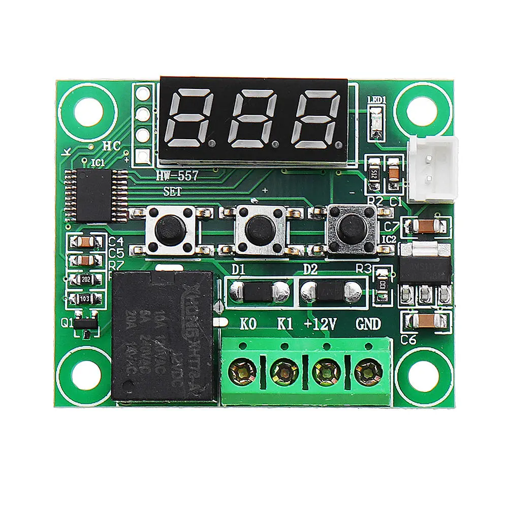 3Pcs Geekcreit® W1209 DC 12V -50 to +110 Temperature Control Switch Thermostat — view 2