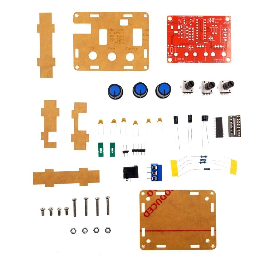 3Pcs Geekcreit® XR2206 Function Signal Generator DIY Kit Sine Triangle Square Output 1HZ-1MHZ — view 2