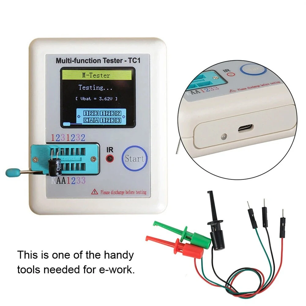 3PCS Hook Type Test Clip Probes with Male Head DuPont Line Cable 20cm for Precise Transistor Testing Great for Electronics Repair and Testing — view 4