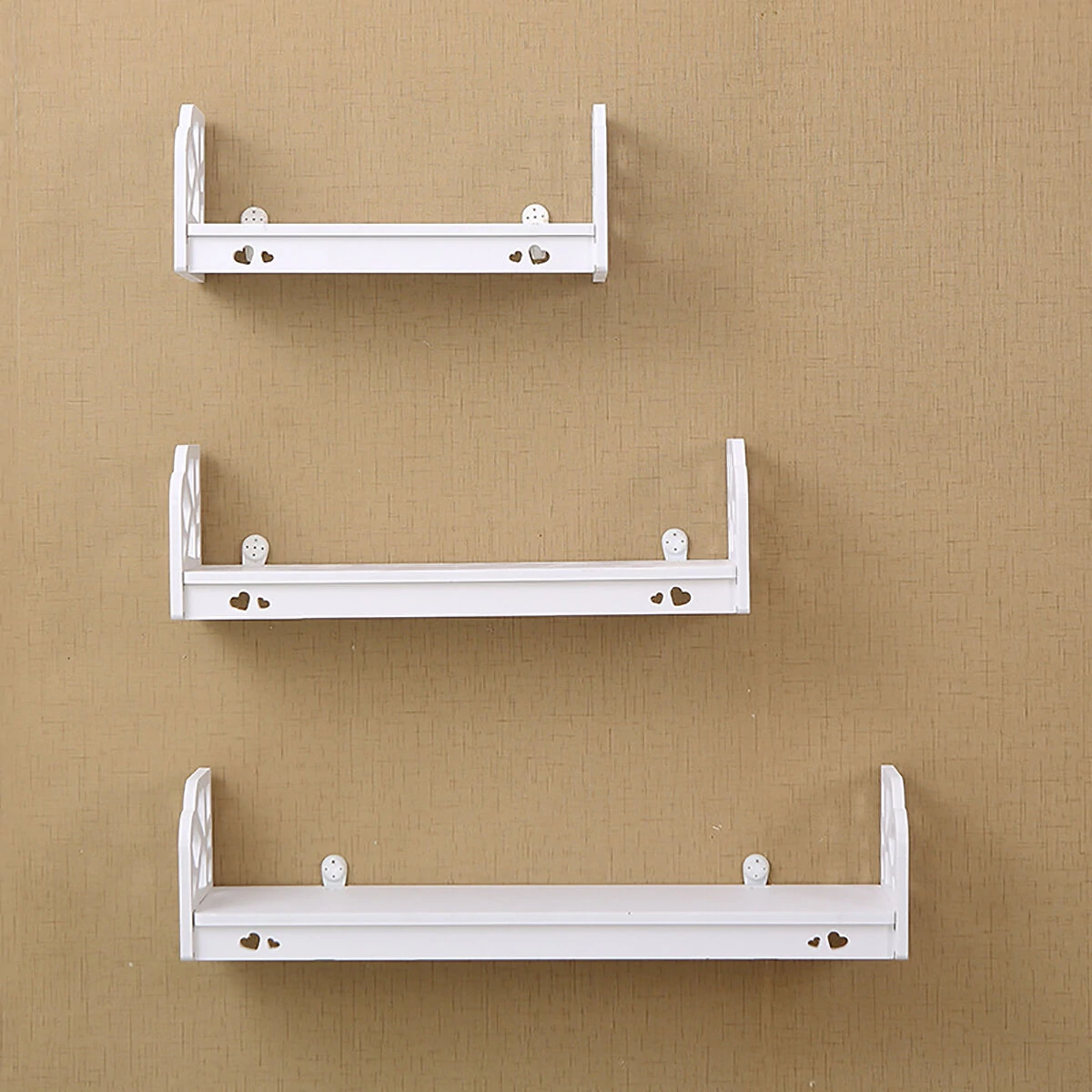 3Pcs Modern Wall Mounted Shelf Storage Rack Holder Home Office Bedroom Decor Set — view 6