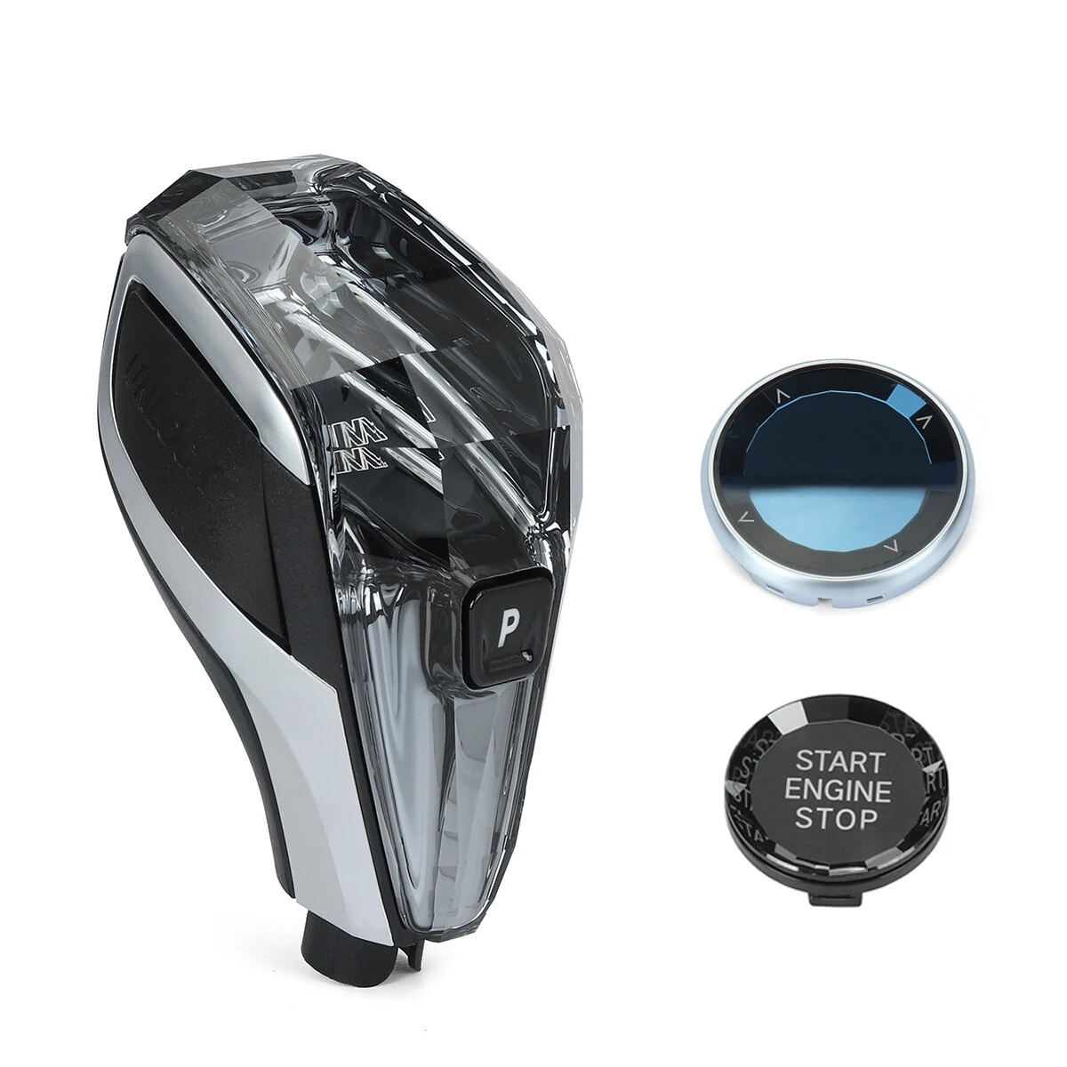 3pcs-Set Crystal Gear Shift Knobs for BMW 19-22 X5 G05-X 22-23 X3 Car Modification — view 3