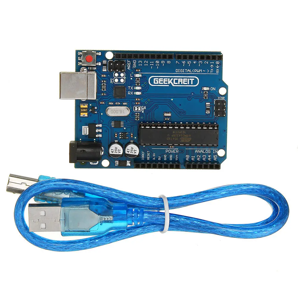 3Pcs UNO R3 ATmega16U2 AVR USB Development Main Board Geekcreit for Arduino - pr — Pricio