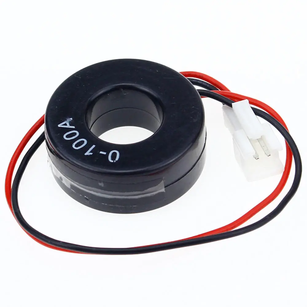 3pcs White Light AC 60-500V 0-100A D18 Square LED Digital Dual Display Voltmeter — view 2