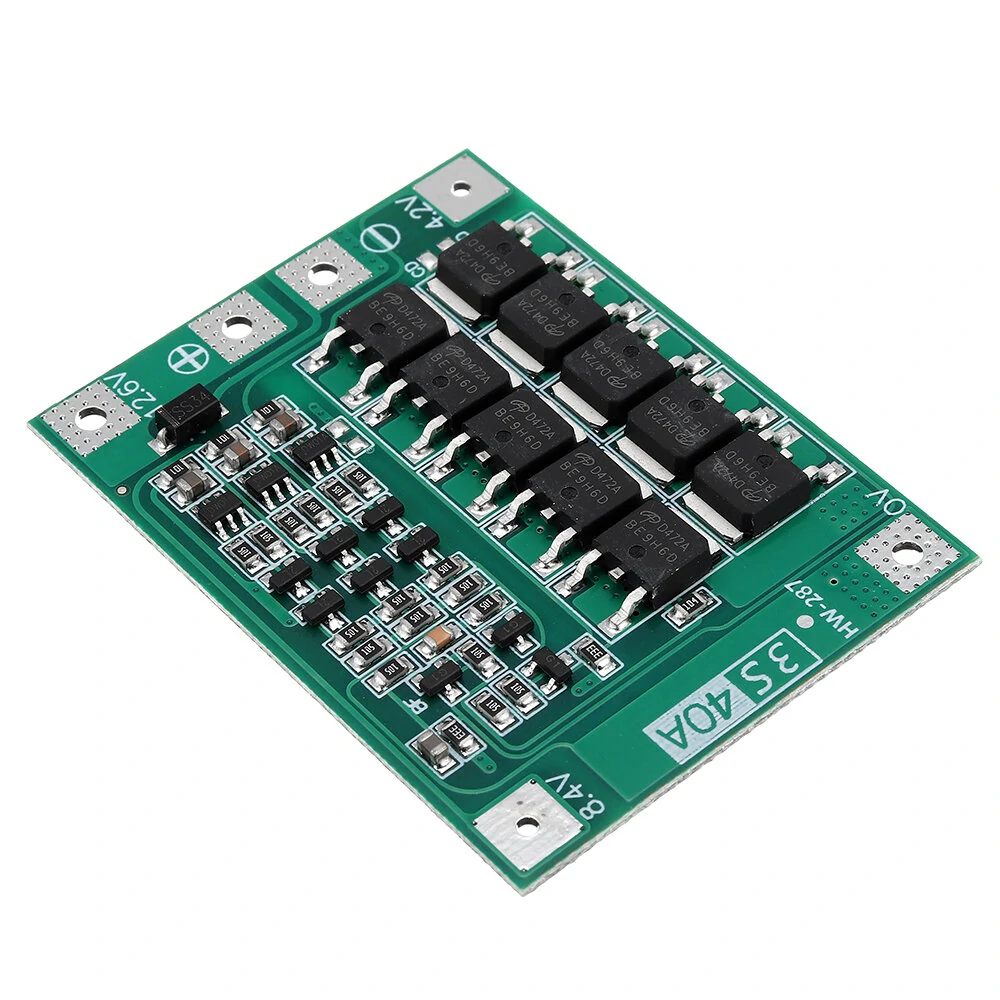 3S 11.1V 12.6V 40A 18650 Li-ion Lithium Battery BMS Protection Board — view 8