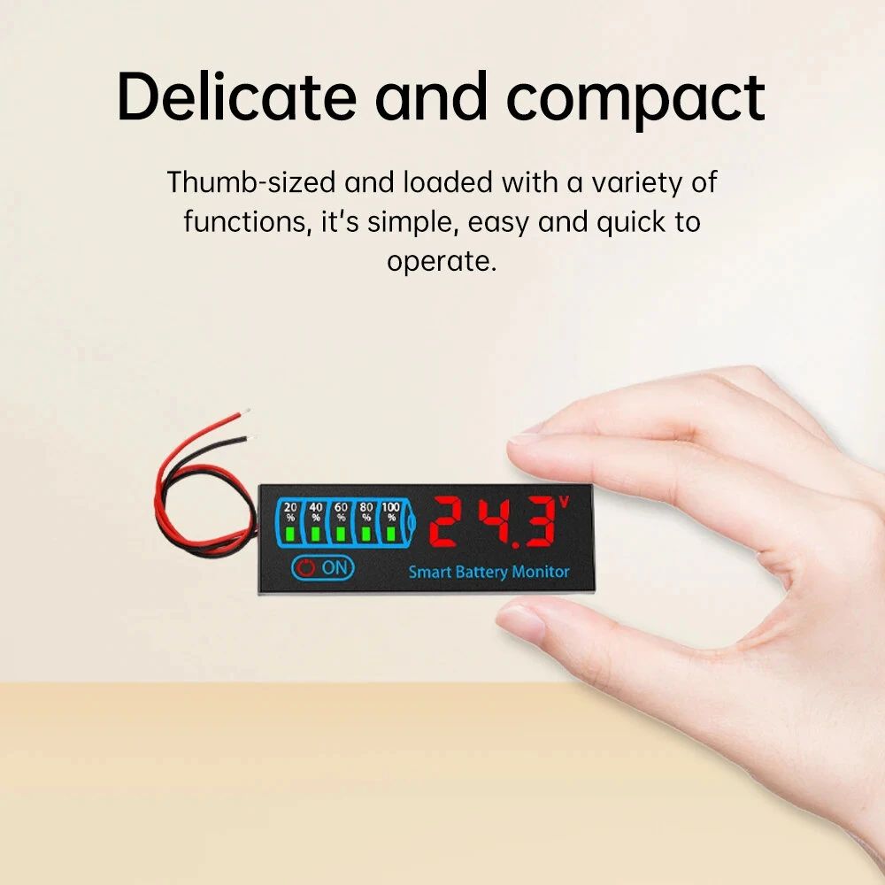 3S-14S DC7-55V Battery Level Indicator 12V 24V 36V 48V 18650 Lipo Lithium Battery Capacity Board Voltage Battery Charging Tester — view 5