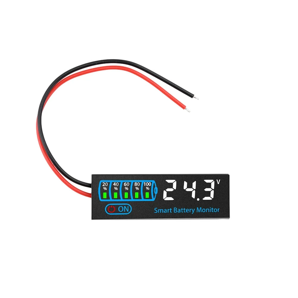 3S-14S DC7-55V Battery Level Indicator 12V 24V 36V 48V 18650 Lipo Lithium Battery Capacity Board Voltage Battery Charging Tester — view 7