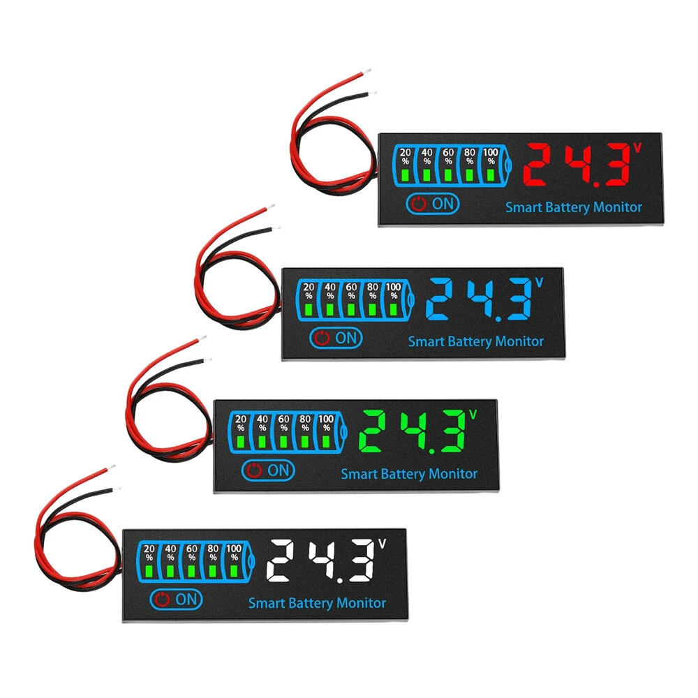3S-14S DC7-55V Battery Level Indicator 12V 24V 36V 48V 18650 Lipo Lithium Battery Capacity Board Voltage Battery Charging Tester — view 8