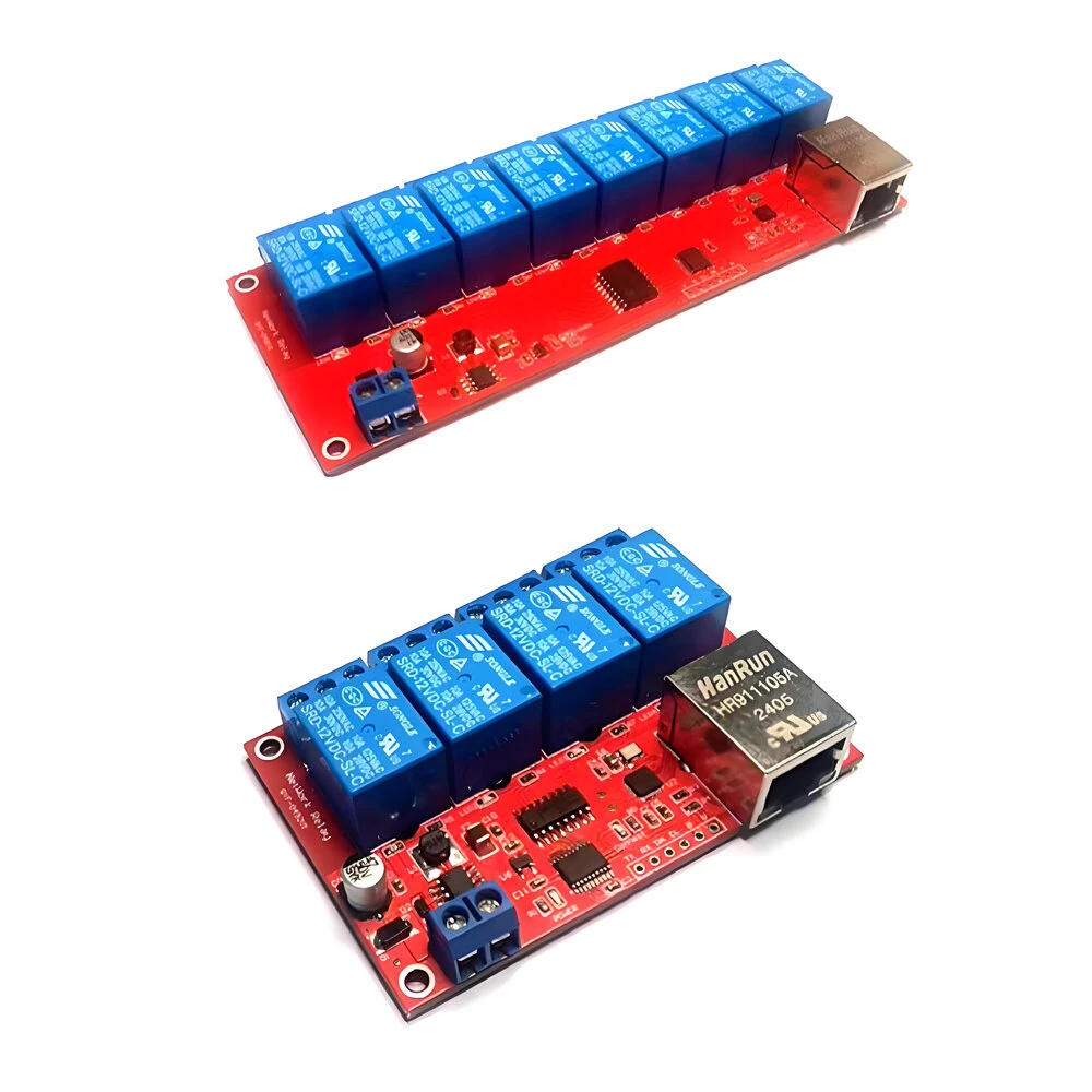 4/8 Channel 5V/12V/24V TCPIP Network Relay Switch Remote and LAN Control Home Automation Smart Devices Low Power Consumption — image 1