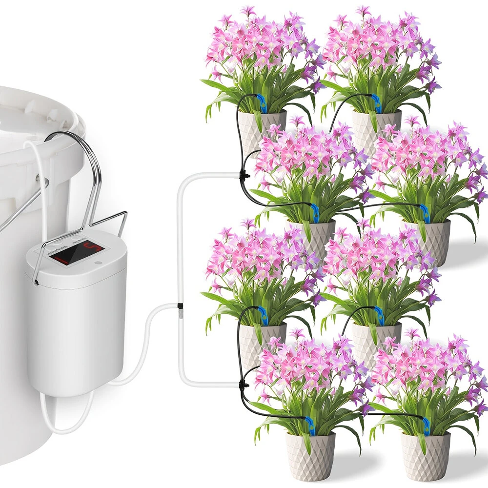 4 Adjustable Drip Arrow Intelligent Automatic Watering Machine Watering Device Timing Artifact Potted Garden Plant Spray Drip Irrigation — Pricio