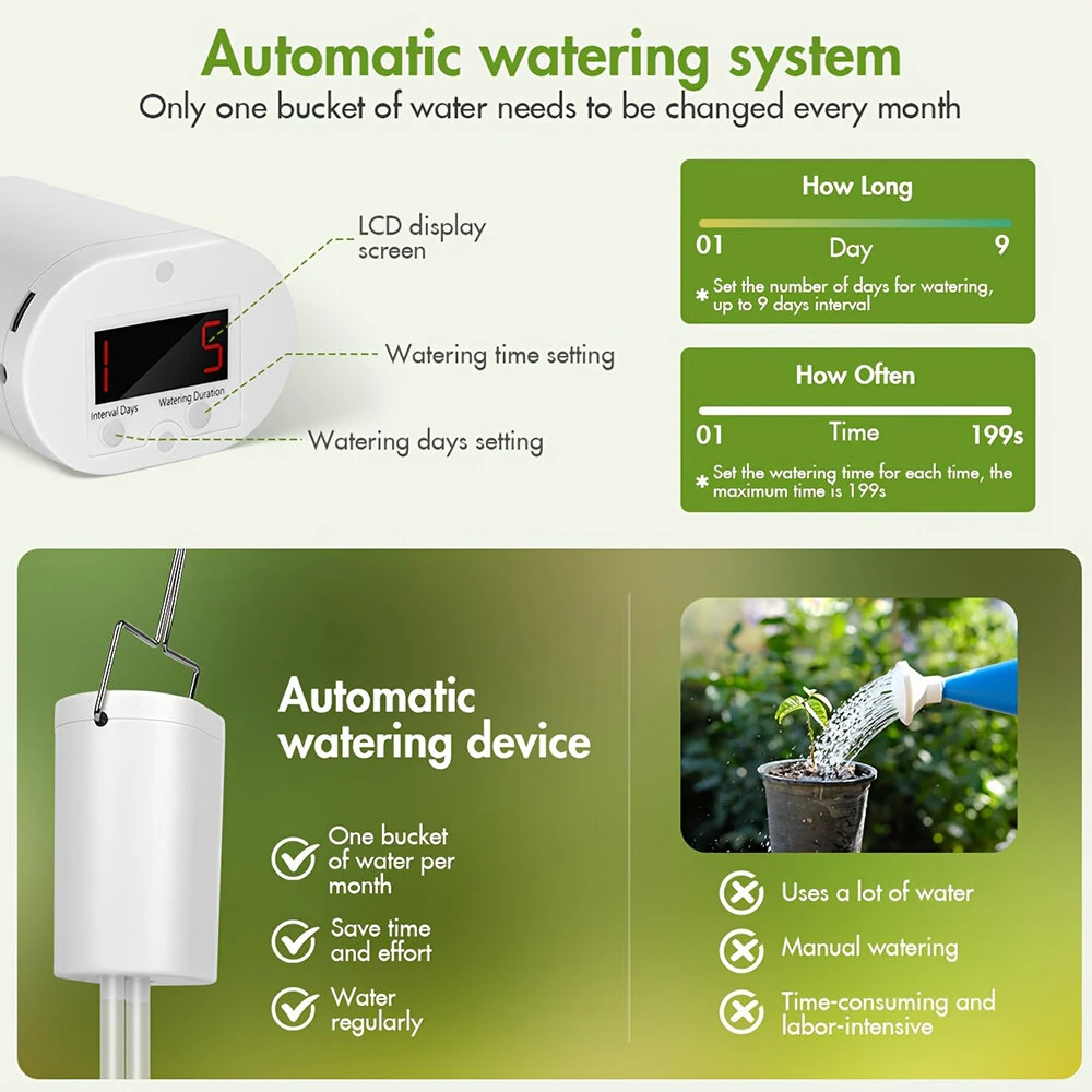 4 Adjustable Drip Arrow Intelligent Automatic Watering Machine Watering Device Timing Artifact Potted Garden Plant Spray Drip Irrigation — view 6