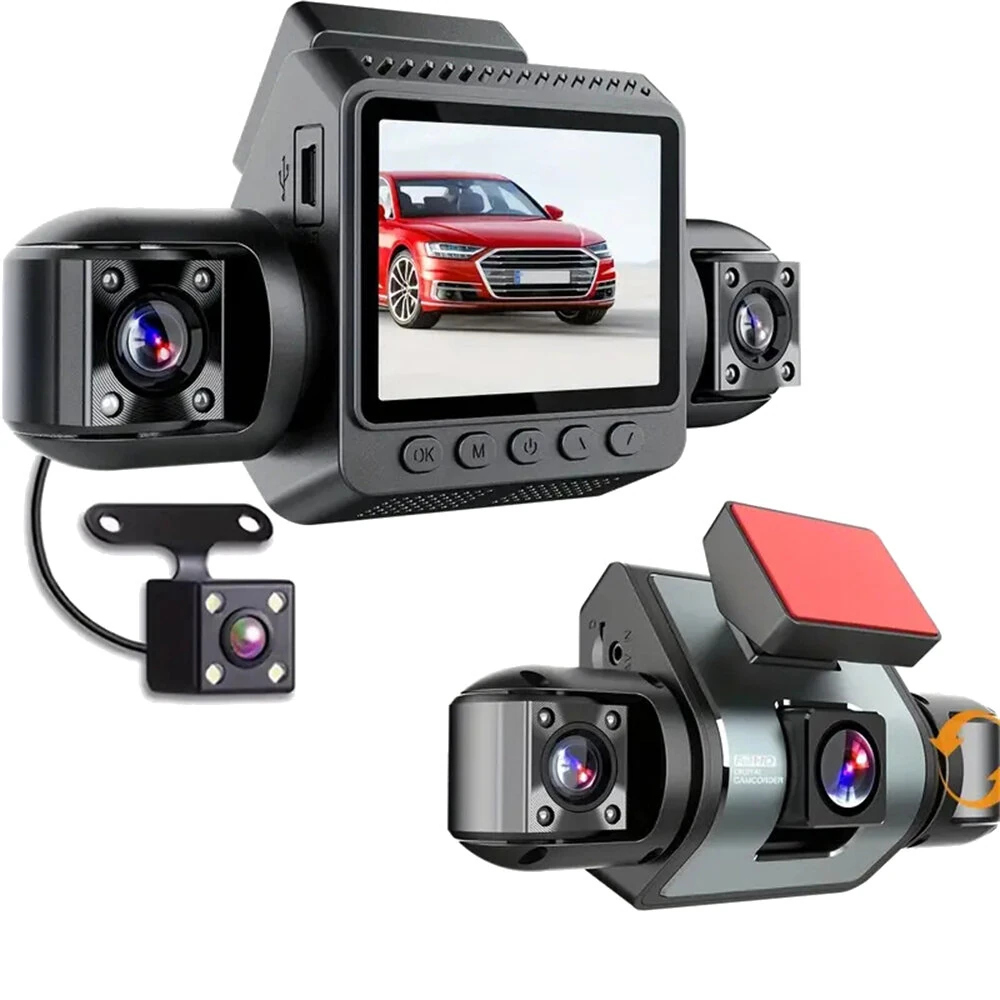 4 Channel Car Dash Camera 2 inch Screen 1080P Infrared Night Vision 360 Wide Angle Parking Monitor Loop Recording — view 10