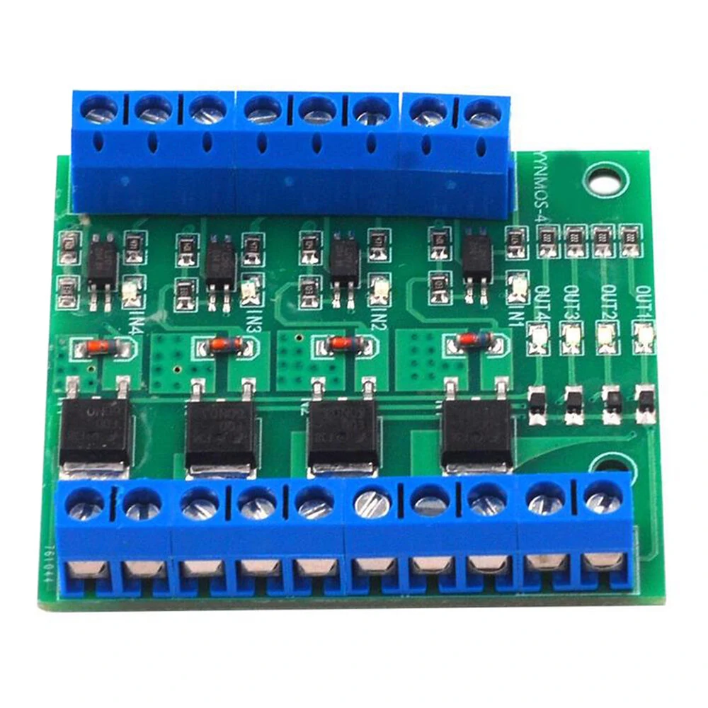 4-Channel MOS FET PLC Amplifier Board Driver Module PWM 3-20V to 3.7-27V DC 10A Optocoupler Isolation Module Accessories — view 4