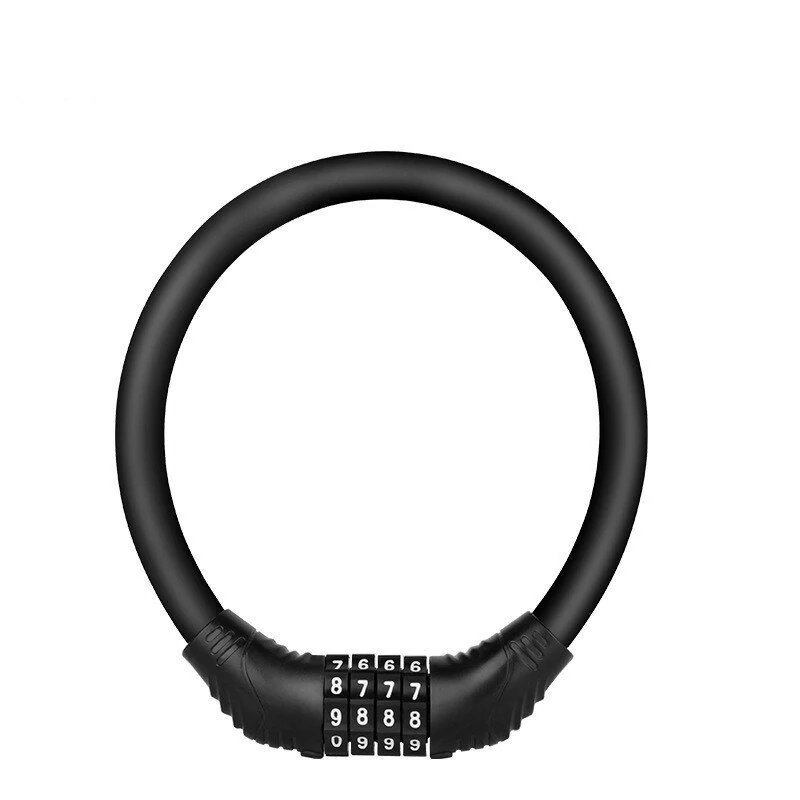 4 Digit Password Cable Lock Anti Theft Combination For Bicycle Motorcycle Scooter — Pricio