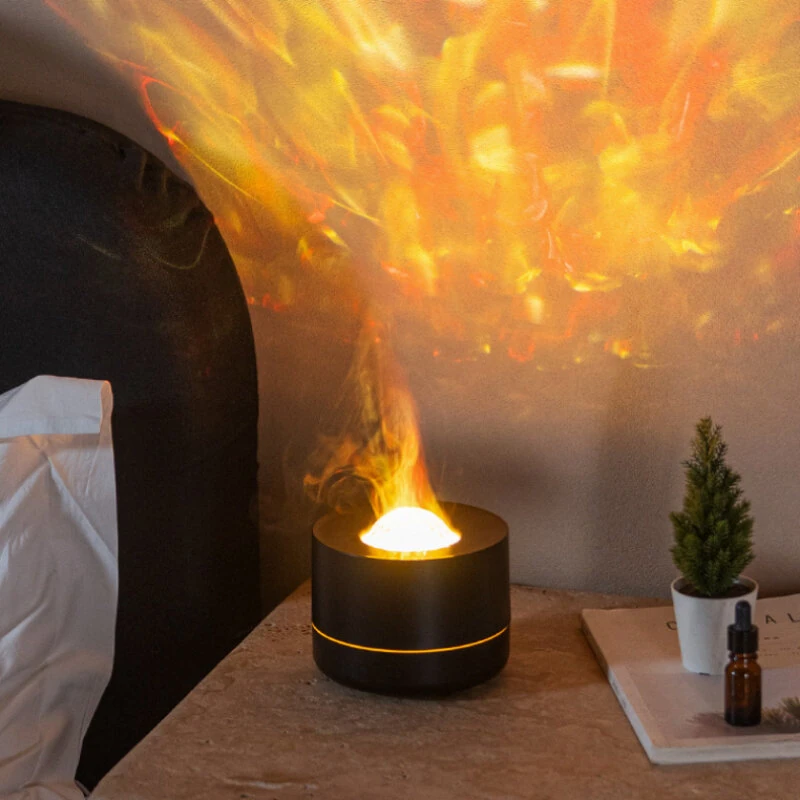 4-in-1 Starry Sky Projector Night Lamp Aroma Diffuser Quiet Humidifier Desktop USB Plug-in Large Fog Volume Colorful Atmosphere Light — image 1