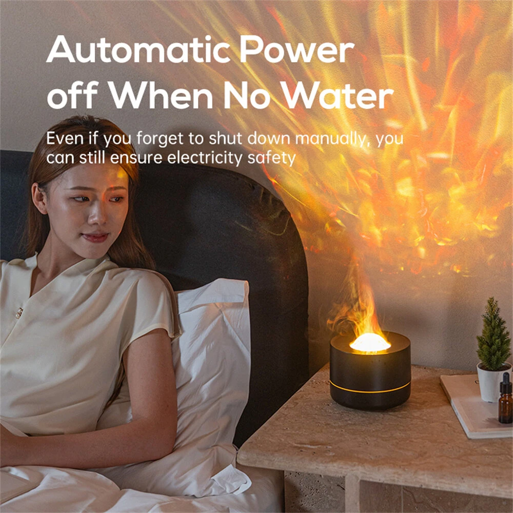 4-in-1 Starry Sky Projector Night Lamp Aroma Diffuser Quiet Humidifier Desktop USB Plug-in Large Fog Volume Colorful Atmosphere Light — view 3