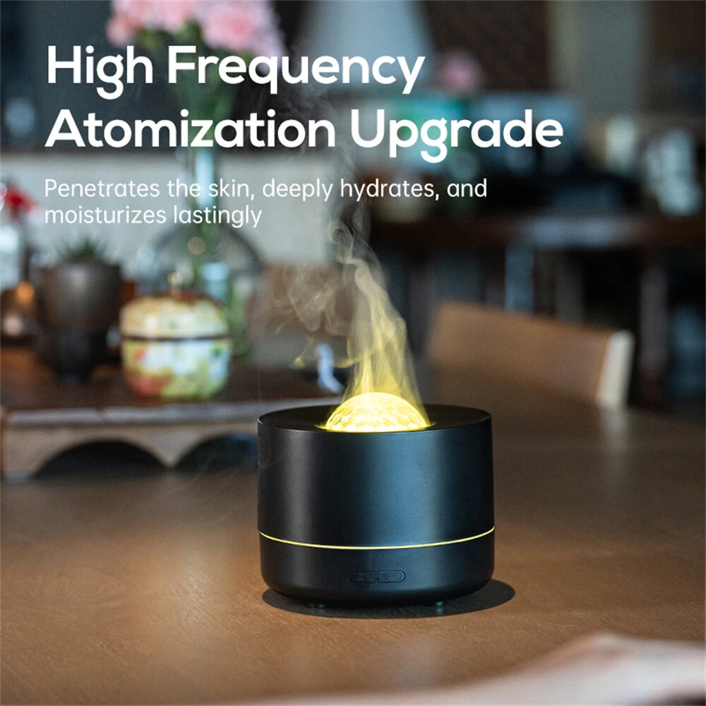 4-in-1 Starry Sky Projector Night Lamp Aroma Diffuser Quiet Humidifier Desktop USB Plug-in Large Fog Volume Colorful Atmosphere Light — view 9