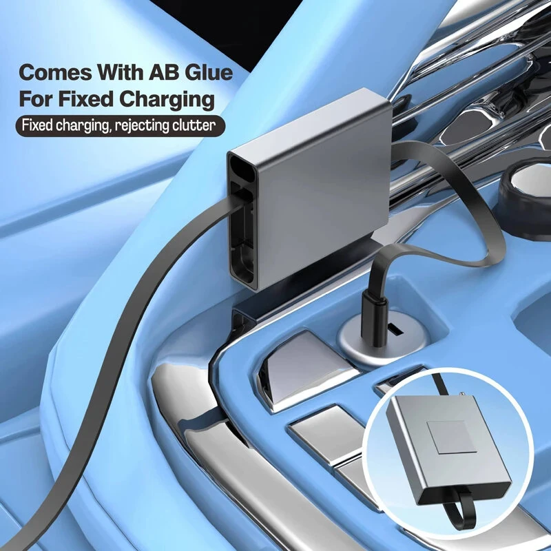 4-in-1 Telescopic USB Cable Box PD66W USB-A/USB-C to USB-C Fast Charging with iP Adapter for iPhone 17 17Pro 16 Pro Max 15 14 for Samsung for iPad Pro for ASUS Lenovo Laptops — view 7