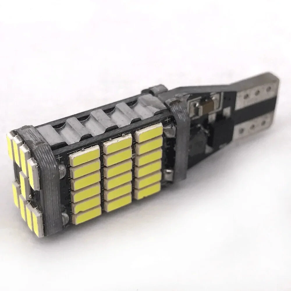4-Pack Super Bright  T15 4014 45-SMD LED Car Reverse Lights Constant Current Decoding  Turning Tail Fog Lamps Automatic Bulb White — view 8