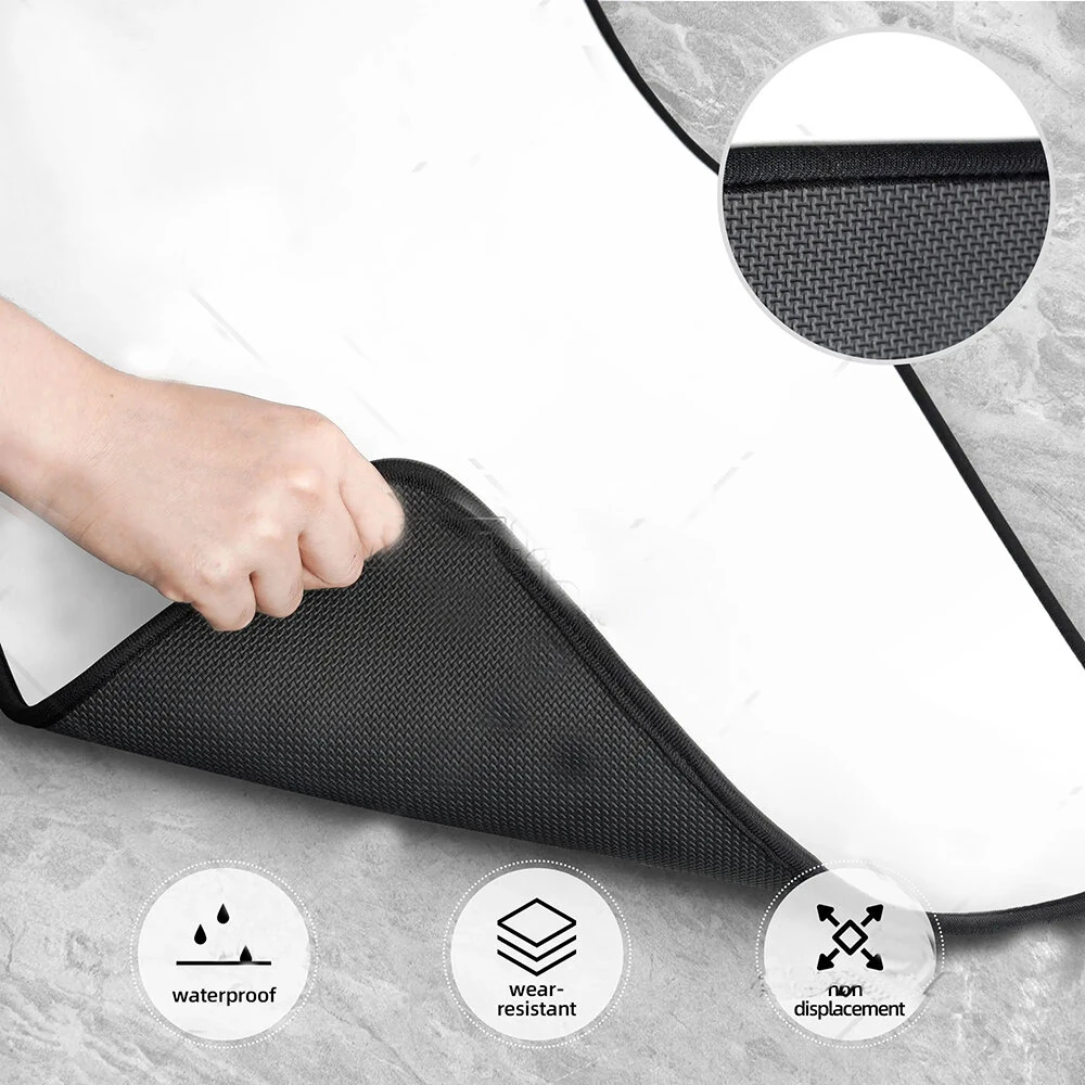 4 Pcs Car Floor Carpets Persian Style Set Front and Rear Carpets Pattern Printed Car Interior Foot Mats for Most Cars Trucks SUVs — view 6